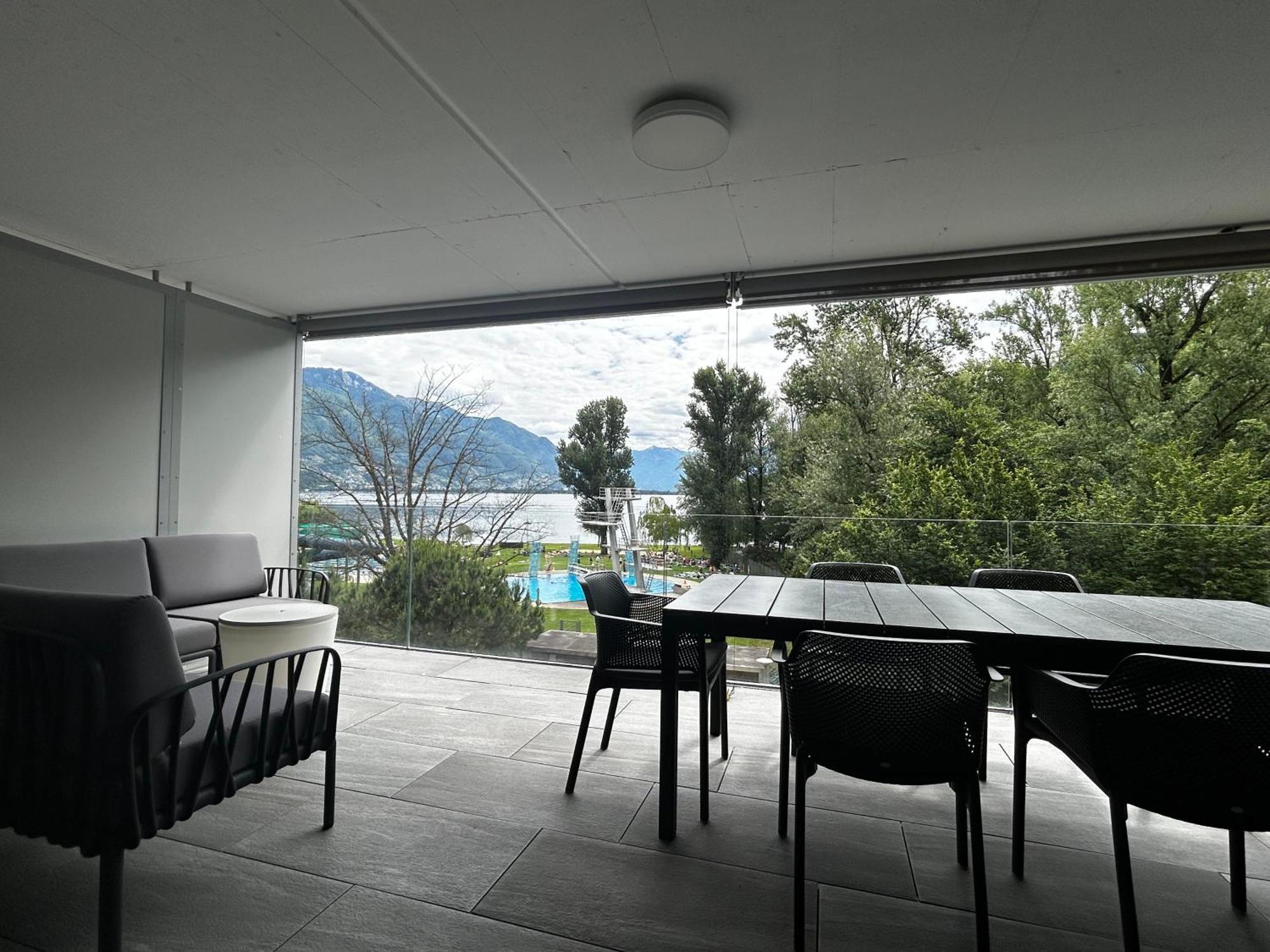 Family Apartment, Near The Beach Whit Private Park Locarno Exterior foto